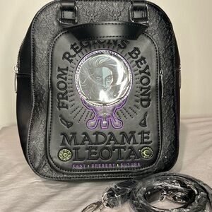 Disney parks haunted mansion Madame Leota Black leather crossbody